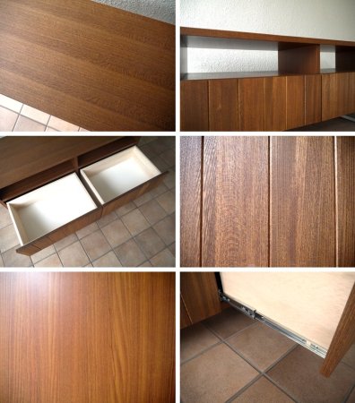 ウニコ unico ストラーダ STRADA AVボード ニレ材 完全受注生産・廃番品 定価¥69,984-! ローボード AVラック テレビボード TVキャビネット テレビ台 ◇