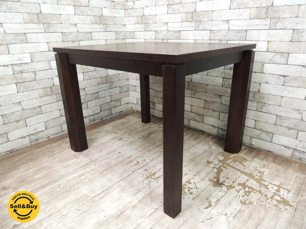 エーフラット a.flat V02 エクステンション ダイニングテーブル 伸長式 95~140cm オーク材 ●
