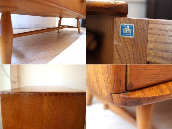 アーコール ERCOL エルム無垢材 ウィンザーシリーズ サイドボード イギリスアンティーク キャビネット ビンテージ ★