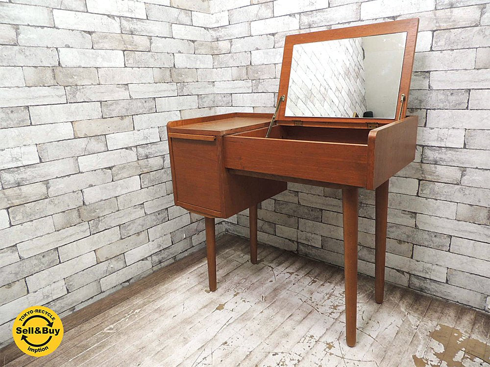 ウニコ unico アルベロ ALBERO ドレッサー ミラー デスク チーク材 北欧スタイル ●