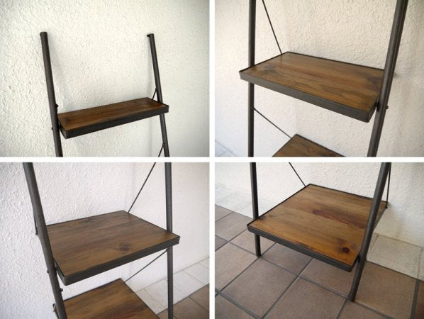 ジャーナルスタンダードファニチャー jsF シノン CHINON シリーズ ラダーシェルフ LADDER SHELF ビンテージ加工 インダストリアル オープンシェルフ 参考価格:¥44,280- ◇