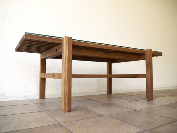 ウニコ unico レイン LIJN 廃盤モデル ローテーブル ガラス×エルム材 ブラウン コーヒーテーブル ベンチ ローボード AVボード 北欧スタイル ナチュラルモダン 定価\49,464- ◇