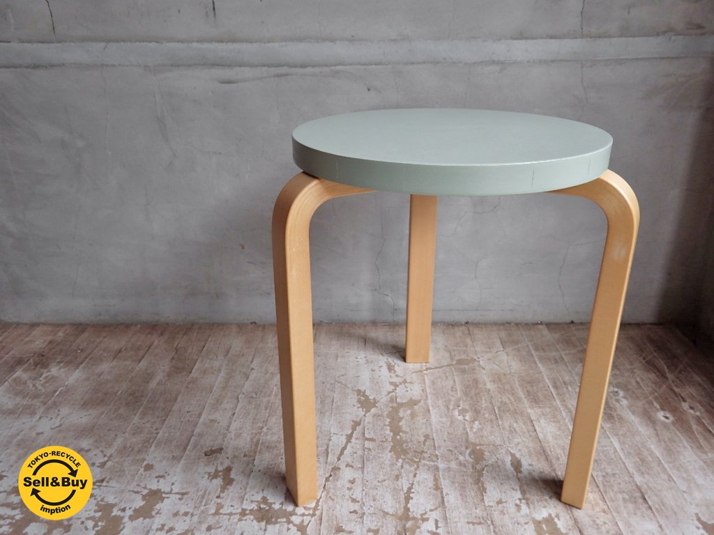 アルテック artek スツール60 stool60 80周年アニバーサリー パイミオカラー グリーン アルヴァ・アアルト Alvar Aalto ♪