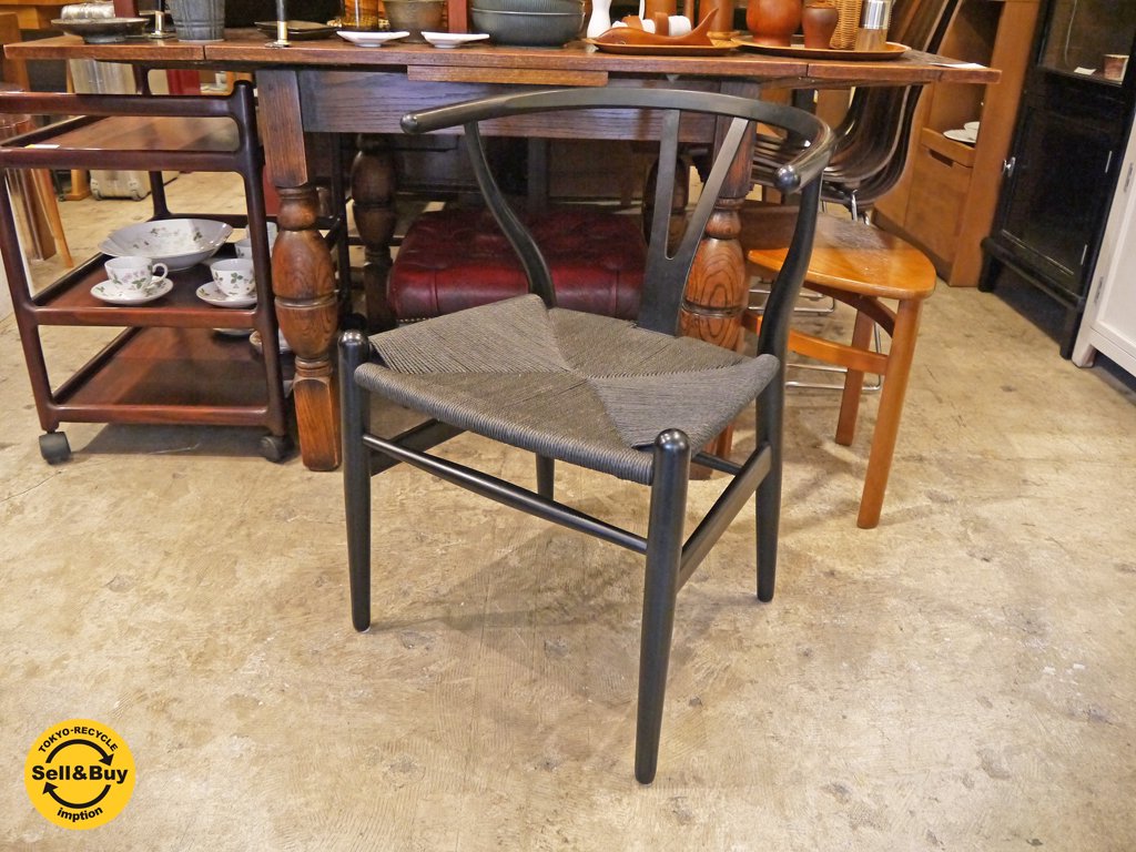 カール ハンセン & サン Carl Hansen & Son Yチェア CH24 ハンス・J・ウェグナー ビーチ材 ブラックペーパーコード 日本仕様サイズ ■