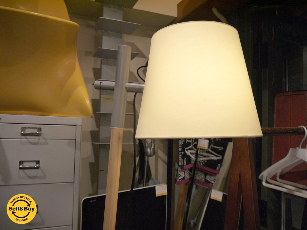 イデー IDEE ソロ SOLO FLOOR LAMP フロアランプ スタンドライト ホワイトアッシュ×スチール ■