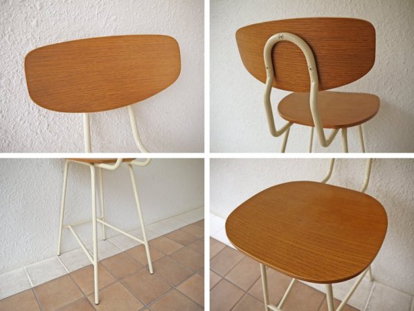 ウニコ unico スクーラ SKOLA シリーズ カウンター & カウンタースツール ( カウンターテーブル & ハイチェア ) 2点セット! オーク × オフホワイト 廃盤 ◇