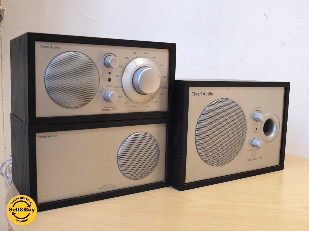 チボリオーディオ Tivoli Audio モデル2 ModelTwo ラジオ&スピーカー+サブウーファーセット アメリカの人気ラジオメーカー ★