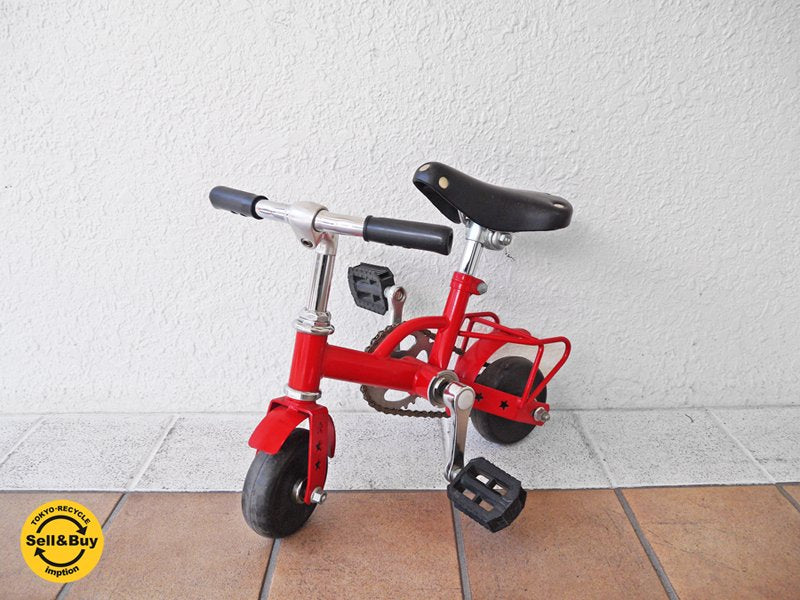 NENG HAO マイクロバイク 小径自転車 ミニベロ ミニサイクル ミニバイク レッドカラー レトロ インテリア 希少レアアイテム! ◇