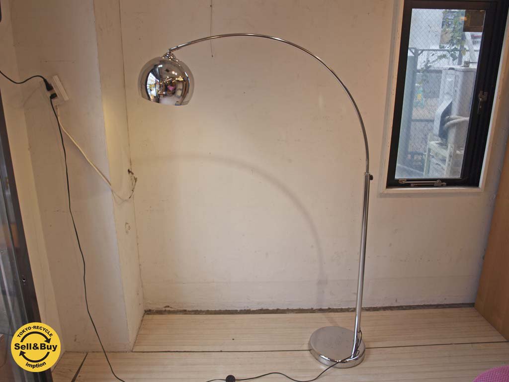 キシマ KISHIMA KL-20018 スタイリッシュ フロアライト Stylish floor light シルバー ステンレス フットスイッチ ★