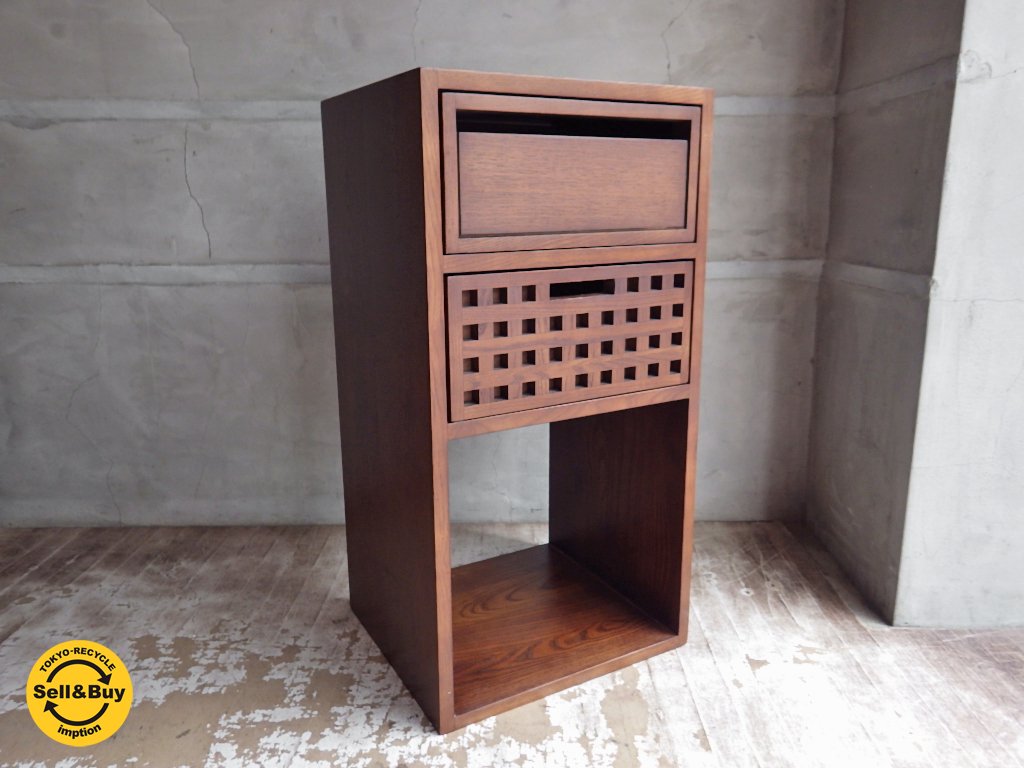エーフラット a.flat 2ユニットキューブ 1×3 無垢材 ウッドドロアー×2 A ♪