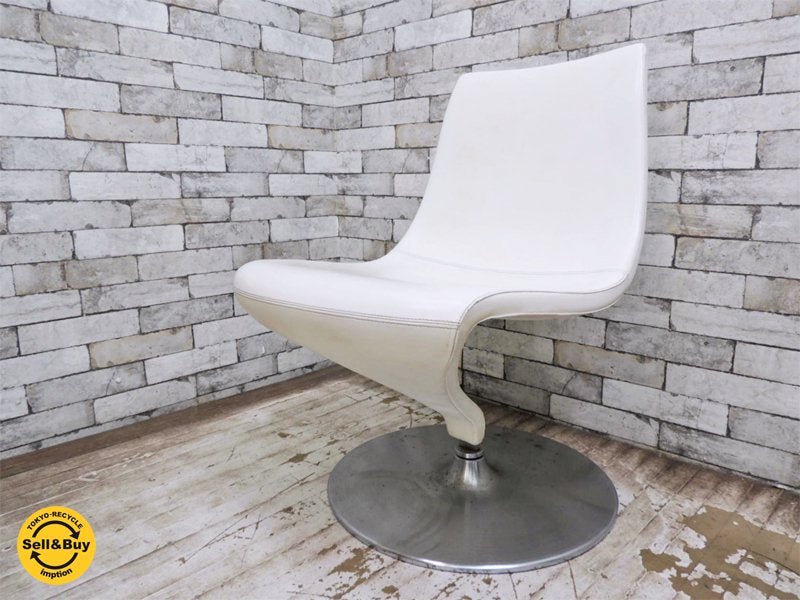 クリストフ・ピエ Christophe Pillet デザイン ストリーム チェア STREAM CHAIR ホワイト バルス東京 BALS TOKYO ラウンジ チェア 回転椅子 A ●