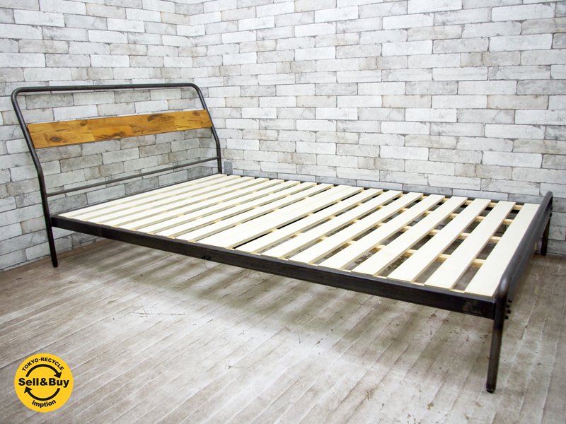 アデペシュ a.depeche ソコフ ベッド socph bed セミダブル インダストリアルスタイル ●