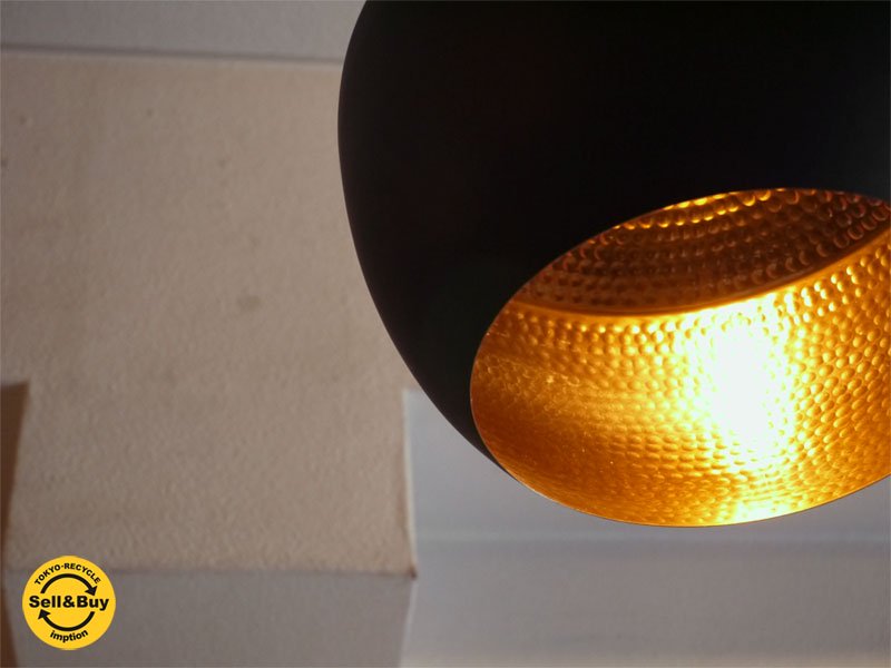 トム・ディクソン TOM DIXON ビートファット BEAT FAT ブラック ペンダントライト 定価¥75,600- 展示美品 ◇