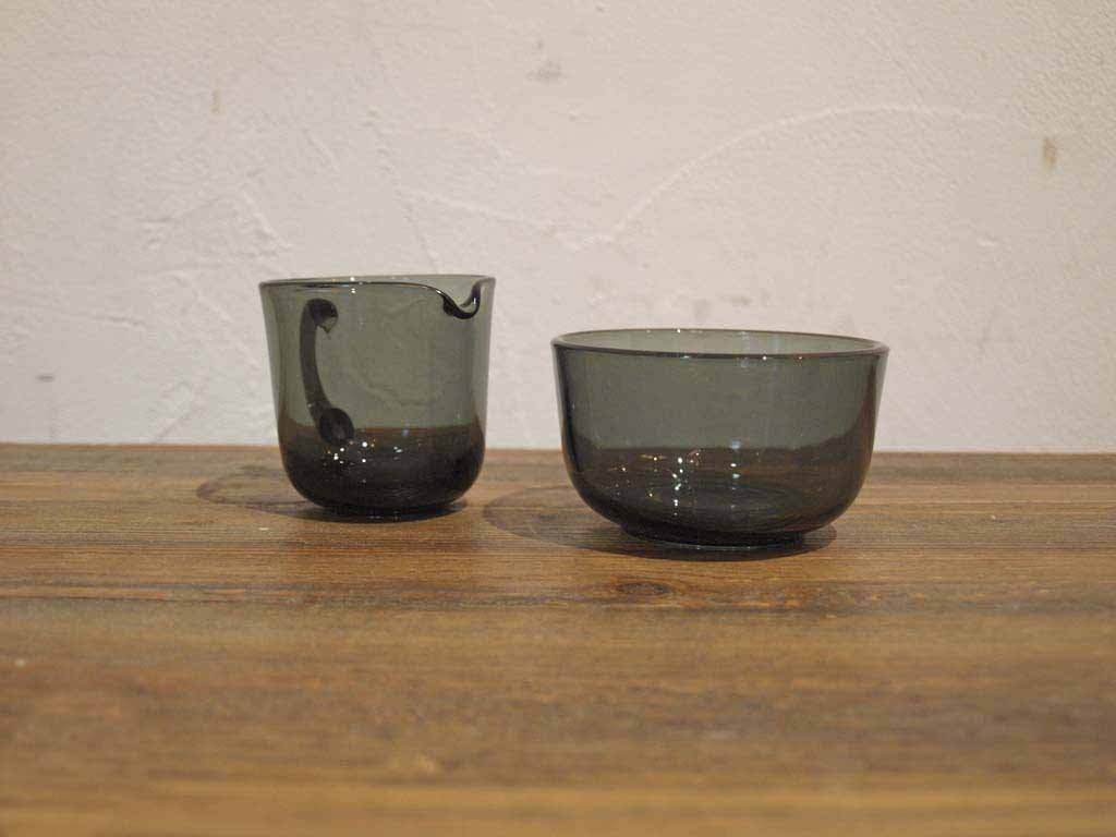 ヌータヤルヴィ Nuutajärvi カイフランク Kaj Franck クリーマー&シュガーポット セット グレーカラー ★