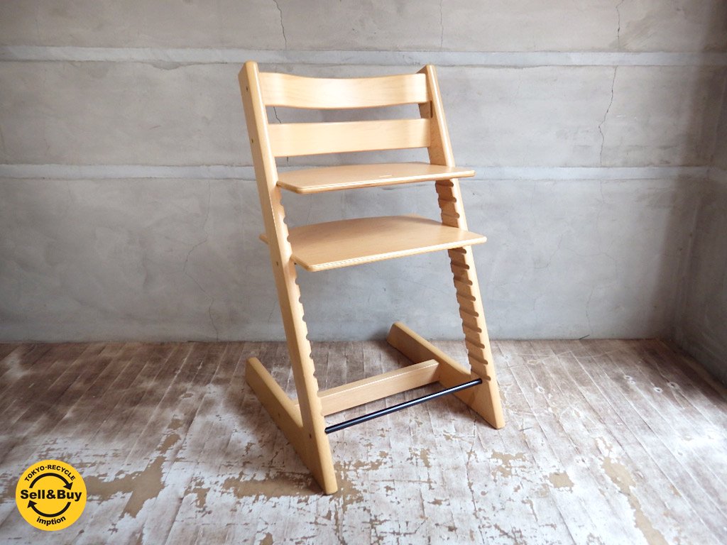 ストッケ STOKKE トリップトラップ TRIPP TRAPP ベビーチェア 旧型 廃盤 赤茶カラー ●