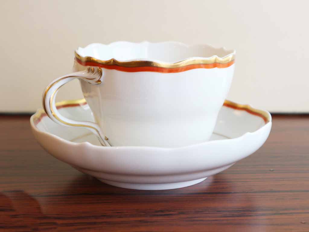 マイセン meissen カップ&ソーサー C&S 金彩 ドイツ A ◎