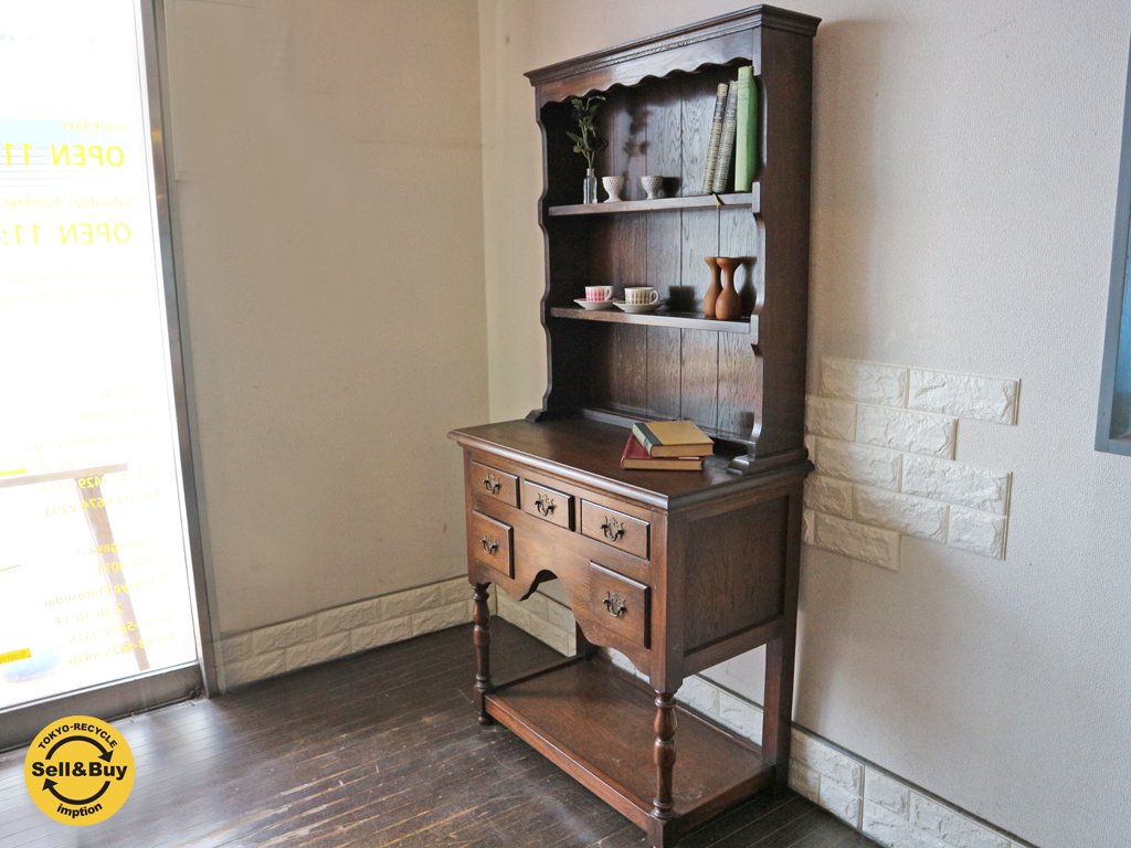 UK 英国 アンティーク カップボード クラシカルデザイン ◎