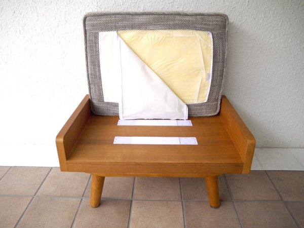 ウニコ unico アルベロ ALBERO シリーズ カバーリング オットマン チークカラー ベージュK41( グレー系ミックス ) スツール 北欧 60’s ビンテージテイスト 人気定番シリーズ ◇