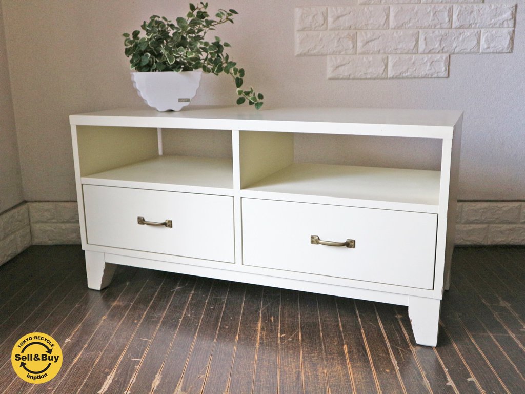 ウニコ unico ユーキューブ U-CUBE AVボード テレビ台 アイボリー 廃番 希少 ◎