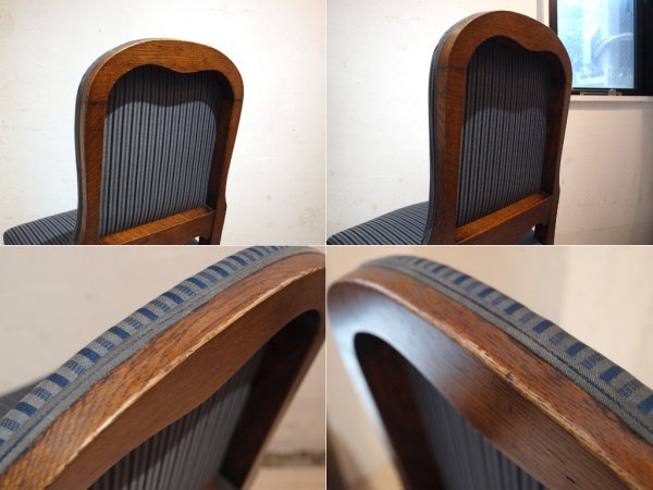 イギリス アンティーク UK Antique ダイニングチェア 2脚セット バルボスレッグ 英国 B ★