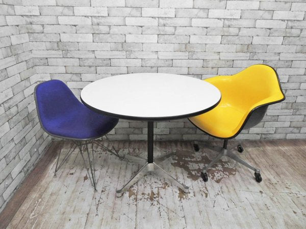 ハーマンミラー Herman Miller コントラクトテーブル ベース Contract ラウンド テーブル チャールズ & レイ イームズ デザイン ●