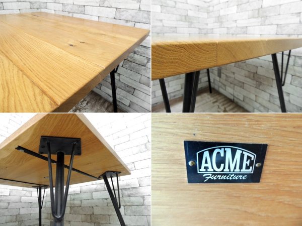 アクメ ファニチャー ACME Furniture グランビュー GRANDVIEW ダイニングテーブル オーク無垢材 インダストリアル ●