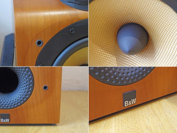 バウワース&ウィルキンス Bowers & Wilkins Model 705 ノーチラスツイーター搭載 ブックシェルフスピーカー 連番ペア チェリー材 B&W ★