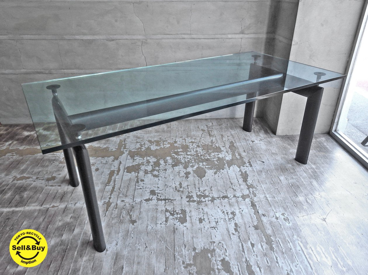 カッシーナ Cassina LC6 ダイニングテーブル クリアガラス 幅180cm ル