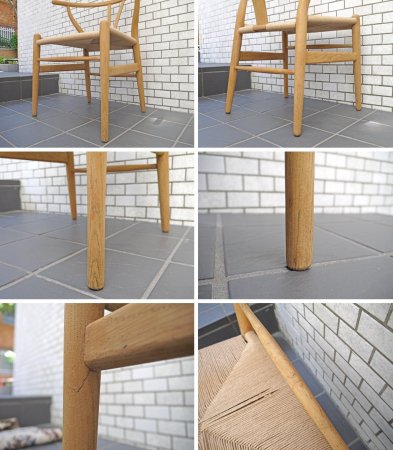 カール ハンセン & サン Carl Hansen & Son Yチェア CH24 オーク材 張替え済み ウィッシュボーンチェア ハンス・J・ウェグナー 日本仕様 B ■