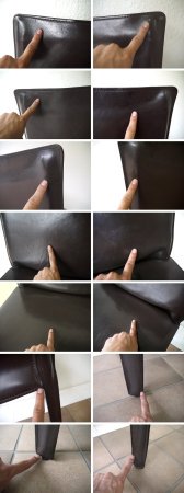 カッシーナ Cassina 412 キャブ CAB アームレスチェア 焦茶 巨匠マリオ・ベリーニ '77デザイン MoMAパーマネントコレクション 定価¥213,840- A ◇