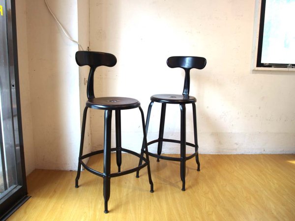 MIJL ニコル チェア NICOLLE CHAIR 60シリーズ レザーシート カウンター ハイチェア ブラック コンランショップ THE CONRAN SHOP B ★