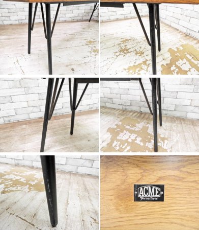 アクメ ファニチャー ACME Furniture グランビュー GRANDVIEW ダイニングベンチ オーク材 アイアン脚 インダストリアル ●