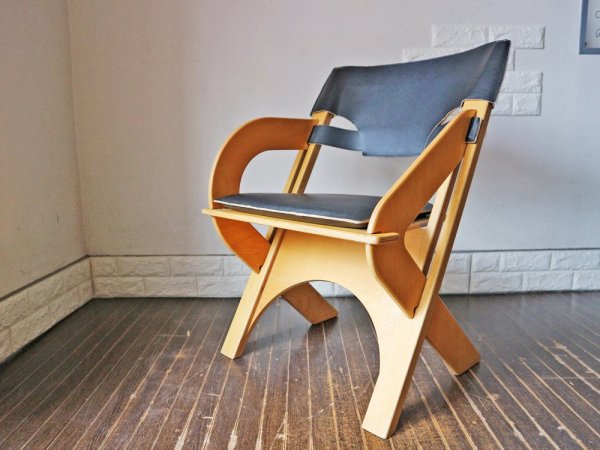 匠工芸 Takumi ブーメランチェア BoomerangChair リビングチェア 片アームチェア 旭川家具 中井啓二郎 廃番 ◎
