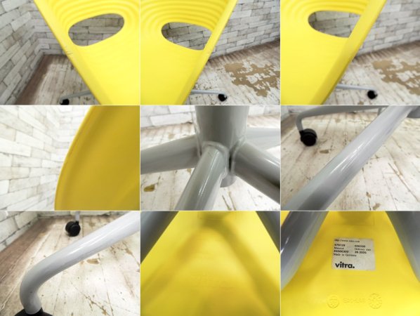 ヴィトラ Vitra トムロール キャスターチェア イエロー ロン・アラッド ●