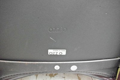 オッジオ OZZIO レザー ダイニングチェア 2脚セット 総革 イタリア モダンデザイン B ●