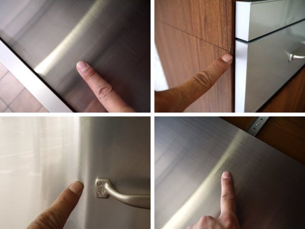 ウニコ unico ストラーダ STRADA 廃番 キッチンボード ・ S オープンタイプ W800 エルムウッド / ニレ材 カップボード 食器棚 レンジボード 定価¥116,640- ◇