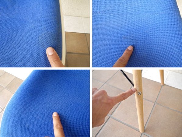 ハーマンミラー HermanMiller C&R.イームズ Eames サイドシェルチェア 現行 FRP製シェル&アプホルスター+ドゥエルレッグ=DSW 定価¥131,760- ミッドセンチュリー ◇