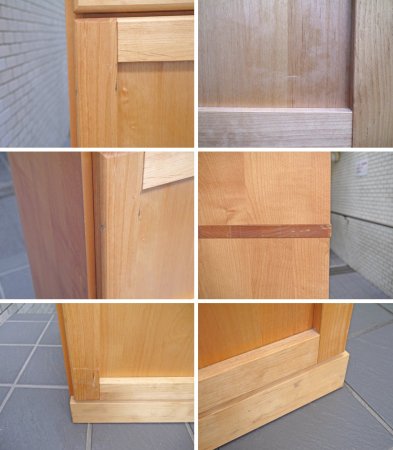 モモナチュラル MOMO natural ヴィボ vibo レンジボード 食器棚 フラップ扉 アルダー材 w63cm ■