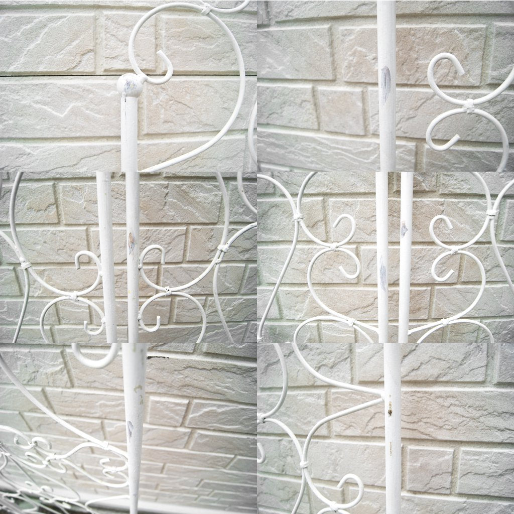 フレンチカントリー シャビーシック パーテーション ホワイト 衝立 間仕切り 店舗什器 ●