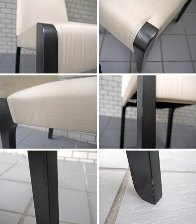 カッシーナ イクスシー Cassina ixc. イースト・バイ・イーストウエスト East by Eastwest ジャスミン JASMIN チェア ブラック×ホワイト 片山正通 ■