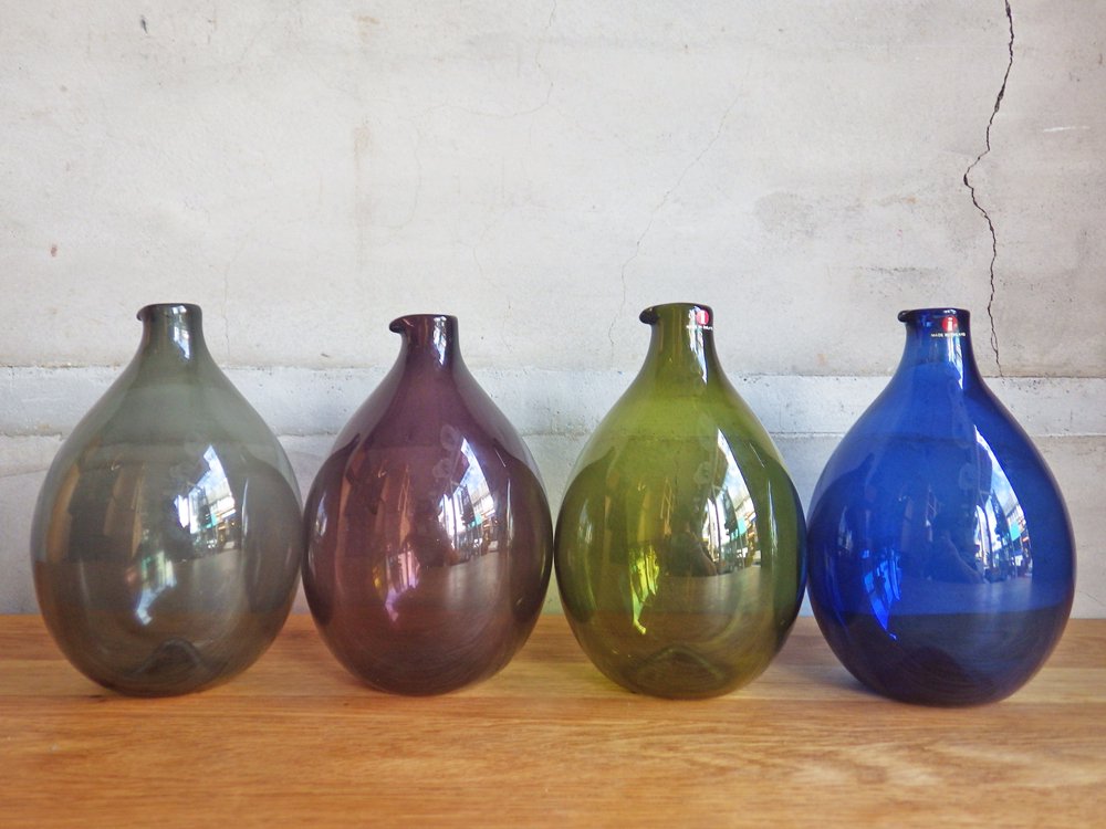 イッタラ iittala バードボトル Bird Bottle i-401 ティモ・サルパネヴァ TimoSarpaneva 1957年 パープル フル刻印 ♪