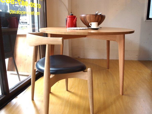 カールハンセン&サン Carl Hansen & son エルボーチェア CH20 ハンス・J・ウェグナー オーク材 ソープフィニッシュ ブラックレザー 美品 日本仕様の座面高 ★