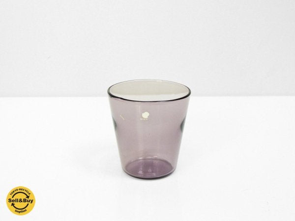 ヌータヤルヴィ Nuutajarvi イッタラ iittala カイ・フランク Kaj Franck ビンテージ マウスブロー カルティオ Kartio グラス パープル ●