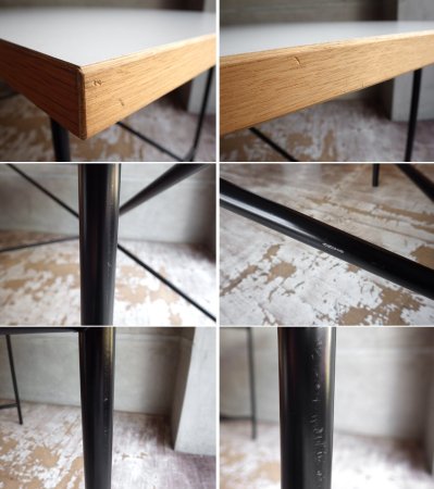 リチャード ランパート RICHARD LAMPERT アイアーマン テーブル Eiermann Table デスク スチール ブラック 高さ調整機能付き メトロクス取り扱い ♪