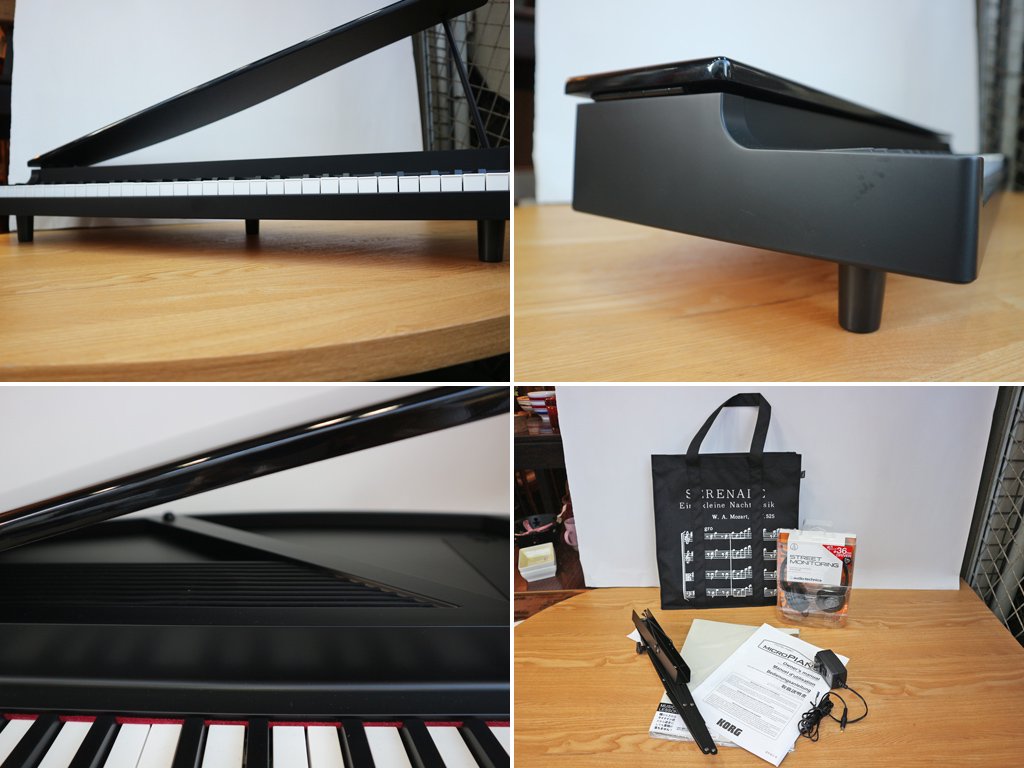 コルグ KORG マイクロピアノ micropiano 61鍵盤 箱付き 譜面台・譜面ファイル・ヘッドフォンセット ◎