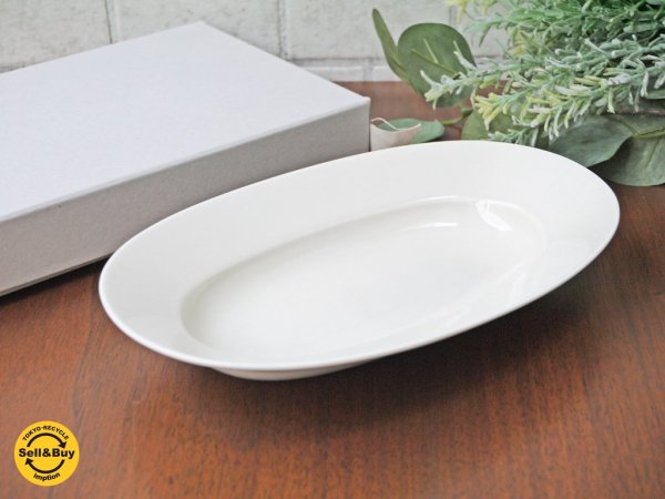 イイホシユミコ yumikoiihoshi CHECK&STRIPE 別注 オーバルプレート Mサイズ マッシュルーム A ■