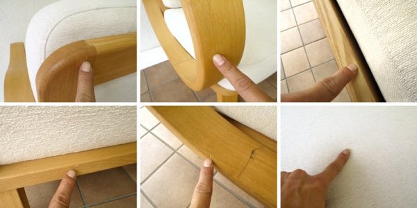 キツツキ 飛騨産業 希少廃盤モデル バゲット baguette シリーズ 2人掛けソファ タモ無垢材 五十嵐久枝 グッドデザイン賞受賞 オーガニックフォルム 定価18~21.6万円 ◇