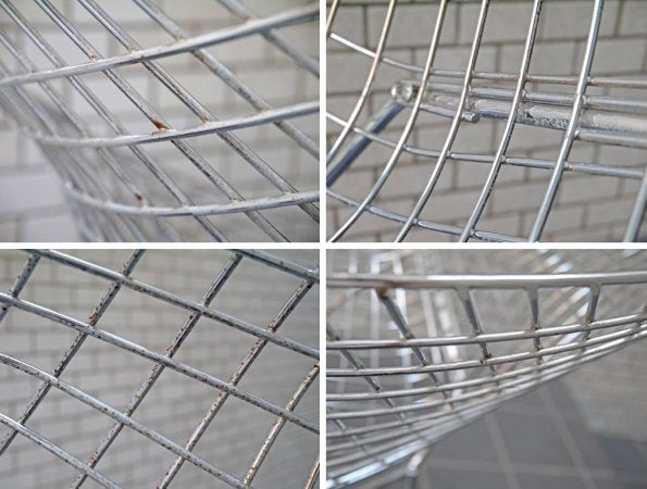 ハリーベルトイア Harry Bertoia ダイヤモンドチェア リプロダクト スチールワイヤー クローム ミッドセンチュリー ■