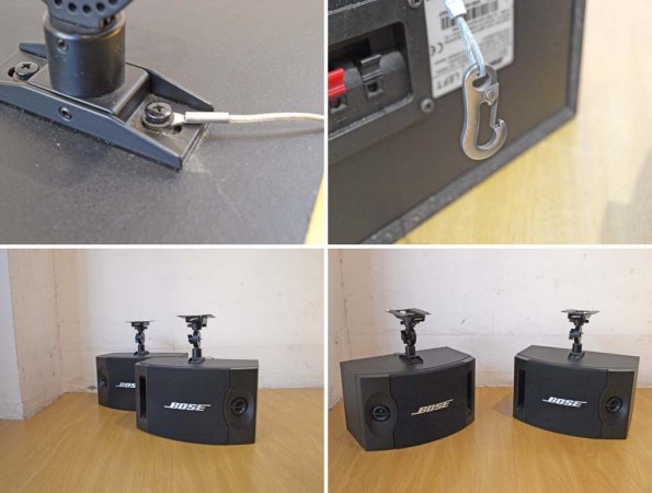 ボーズ BOSE 201V ダイレクト/リフレクティング スピーカー ペアセット 純正天吊りブラケット CW-30W ★