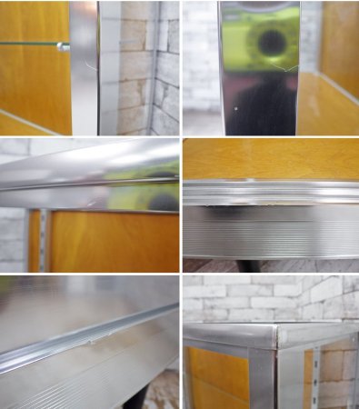 パシフィックファニチャーサービス PACIFIC FURNITURE SERVICE オリジナル ALUMINUM GLASS CASE AL-90 ショーケース 陳列棚 P.F.S. ●